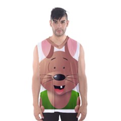 Mole Animal Cartoon Vector Art Men s Basketball Tank Top by Sapixe