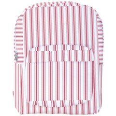 Mattress Ticking Wide Striped Pattern In Usa Flag Red And White Full Print Backpack by PodArtist