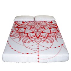 Mandala Pretty Design Pattern Fitted Sheet (queen Size) by Sapixe