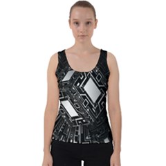 Technoid Future Robot Science Velvet Tank Top by Sapixe