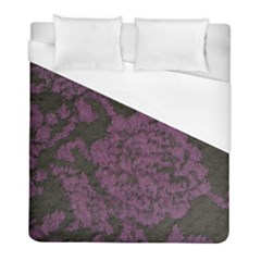 Purple Black Red Fabric Textile Duvet Cover (full/ Double Size) by Sapixe