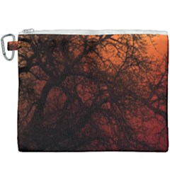 Sunset Silhouette Winter Tree Canvas Cosmetic Bag (xxxl) by LoolyElzayat