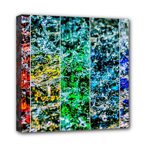 Abstract Of Colorful Water Mini Canvas 8  X 8  by FunnyCow