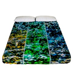 Abstract Of Colorful Water Fitted Sheet (california King Size) by FunnyCow