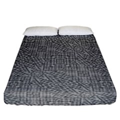 Linear Intricate Geometric Pattern Fitted Sheet (california King Size) by dflcprints