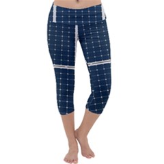 Solar Power Panel Capri Yoga Leggings by FunnyCow