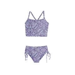 Colorful Intricate Tribal Pattern Girls  Tankini Swimsuit by dflcprints