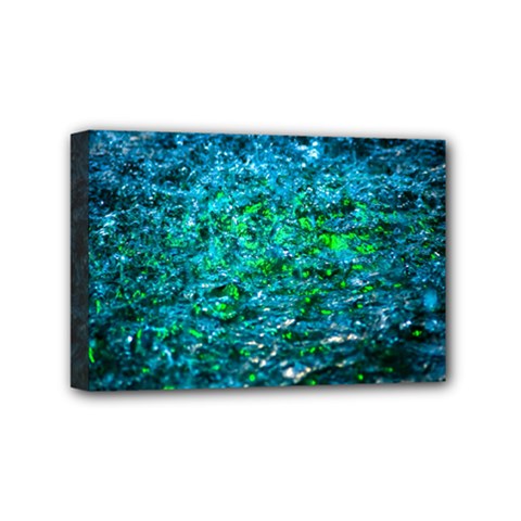 Water Color Green Mini Canvas 6  X 4  by FunnyCow