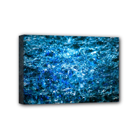 Water Color Blue Mini Canvas 6  X 4  by FunnyCow