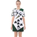 Poker Hands   Royal Flush Clubs Sixties Short Sleeve Mini Dress View1