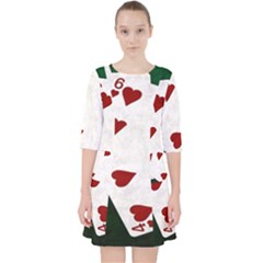 Poker Hands Straight Flush Hearts Pocket Dress by FunnyCow