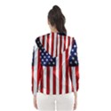 American Usa Flag Vertical Hooded Windbreaker (Women) View2