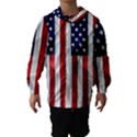 American Usa Flag Vertical Hooded Windbreaker (Kids) View1