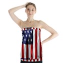 American Usa Flag Vertical Strapless Top View1