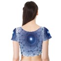 Network Social Abstract Short Sleeve Crop Top View2