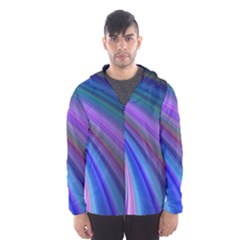 Background Abstract Curves Hooded Windbreaker (men) by Nexatart