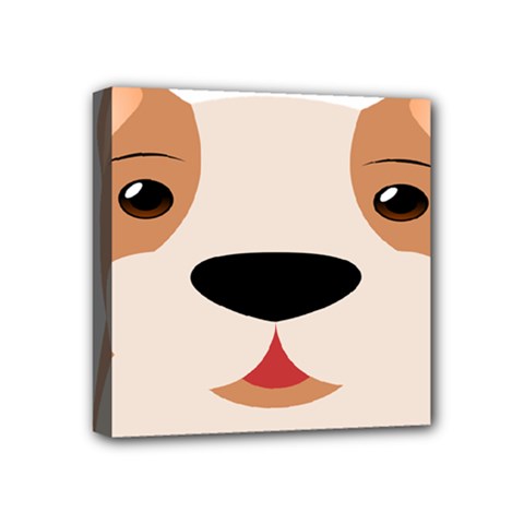 Dog Animal Boxer Family House Pet Mini Canvas 4  X 4  by Sapixe