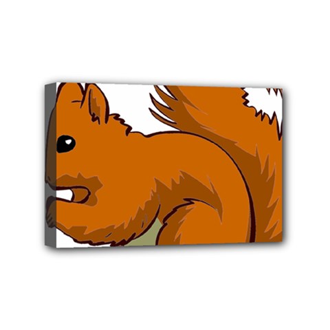 Squirrel Animal Pet Mini Canvas 6  X 4  by Sapixe