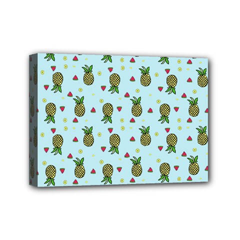 Pineapple Watermelon Fruit Lime Mini Canvas 7  X 5  by Nexatart