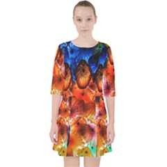 Ornament Color Vivid Pattern Art Pocket Dress by Nexatart