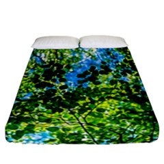 Forest   Strain Towards The Light Fitted Sheet (california King Size) by FunnyCow