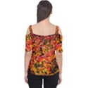 Orange, yellow cotoneaster leaves in autumn Cutout Shoulder Tee View2