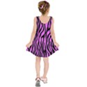 Zebra Stripes Pattern Trend Colors Black Pink Kids  Sleeveless Dress View2