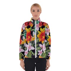 Tropical Flowers Butterflies 1 Winterwear by EDDArt