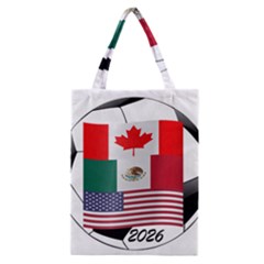 United Football Championship Hosting 2026 Soccer Ball Logo Canada Mexico Usa Classic Tote Bag by yoursparklingshop