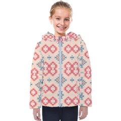 Tribal Shapes                                         Kids  Hooded Puffer Jacket by LalyLauraFLM