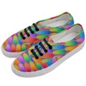 Colorful textured shapes pattern                                Women s Classic Low Top Sneakers View2