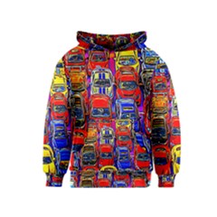 Colorful Toy Racing Cars Kids  Pullover Hoodie by FunnyCow