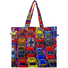 Colorful Toy Racing Cars Canvas Travel Bag by FunnyCow