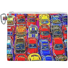 Colorful Toy Racing Cars Canvas Cosmetic Bag (xxxl) by FunnyCow