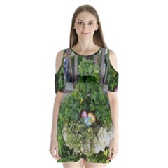 Easter On Balboa Shoulder Cutout Velvet One Piece by bestdesignintheworld