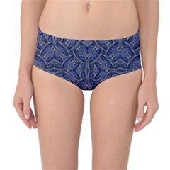 Modern Orante Pattern Mid-waist Bikini Bottoms by dflcprints