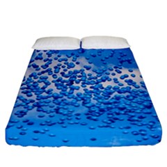 Blue Balloons In The Sky Fitted Sheet (california King Size) by FunnyCow