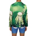 Dandelion Flower Green Chief Kids  Long Sleeve Swimwear View2