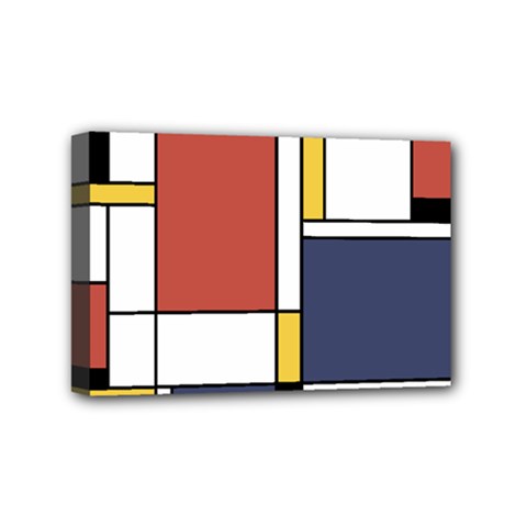 Abstract Art Of De Stijl Mini Canvas 6  X 4  by FunnyCow