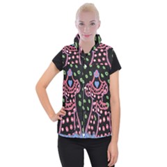 Dress And Falling Leaves Women s Button Up Vest by snowwhitegirl