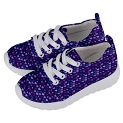 Hearts Butterflies Blue Kids  Lightweight Sports Shoes by snowwhitegirl