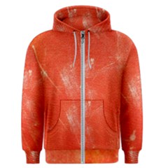 Grunge Red Tarpaulin Texture Men s Zipper Hoodie by FunnyCow