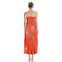 Grunge Red Tarpaulin Texture Button Up Chiffon Maxi Dress View2