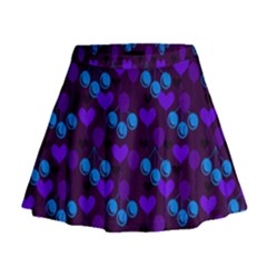 Night Cherries Mini Flare Skirt by snowwhitegirl