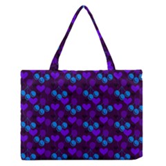 Night Cherries Zipper Medium Tote Bag by snowwhitegirl