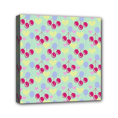 Birthday Cherries Mini Canvas 6  X 6  by snowwhitegirl