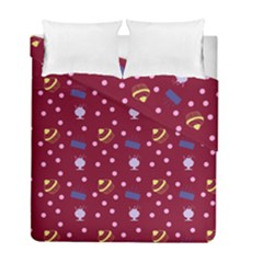 Cakes And Sundaes Red Duvet Cover Double Side (full/ Double Size) by snowwhitegirl