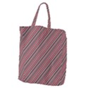 Brownish Diagonal Lines Giant Grocery Tote View1