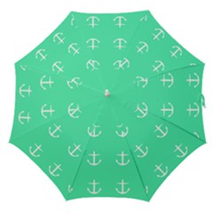Seafoam Anchors Straight Umbrellas by snowwhitegirl
