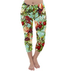 Fruit Blossom Capri Winter Leggings  by snowwhitegirl